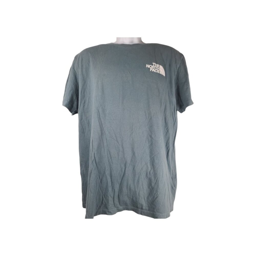 The North Face Men's Marine Green Short Sleeve Back Logo Casual T-Shirt Size L